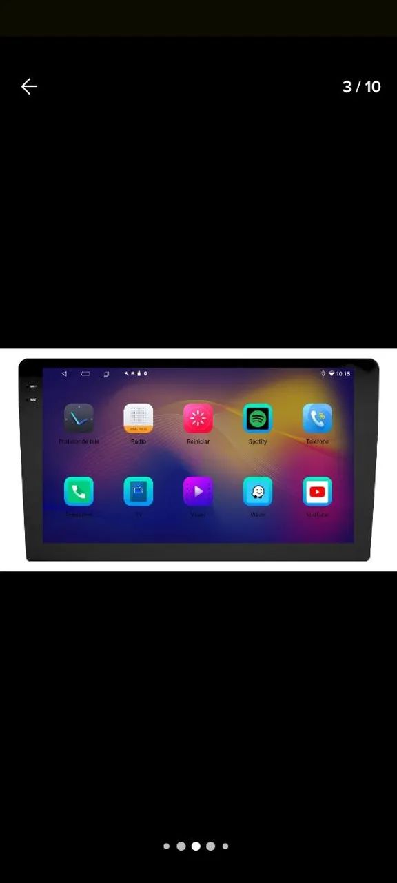 Multimídia Carplay 9 polegadas Octacore-64GB - Foto 5