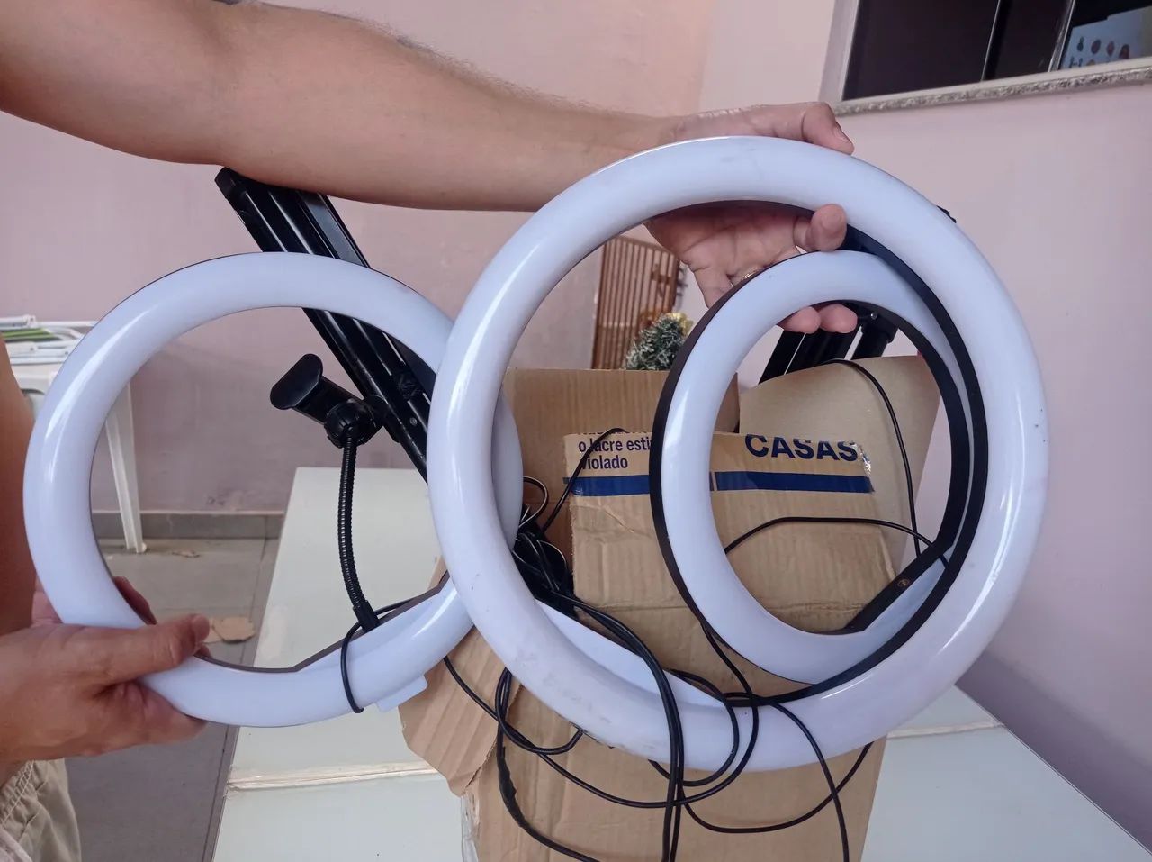 Anel de Luz para Celular - Iluminação Profissional para Fotos e Vídeos