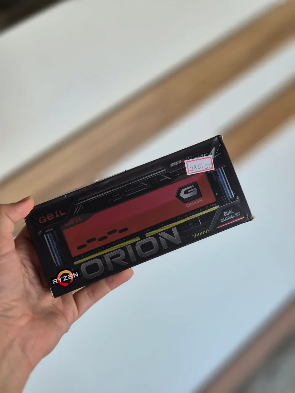 Memória DDR4 Geil Orion, 16GB (2x8GB), 3200MHz, Gray, GAOG416GB3200C16BDC