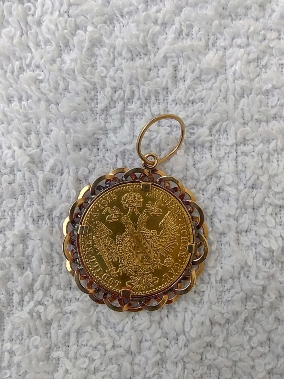 Moeda Áustria 1 Ducado 1915. 3,49 Gramas Ouro Puro 24K 986 - Foto 5
