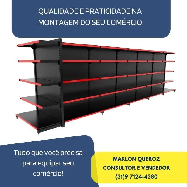 Gondola de Centro Preta 30x40 Polar 
