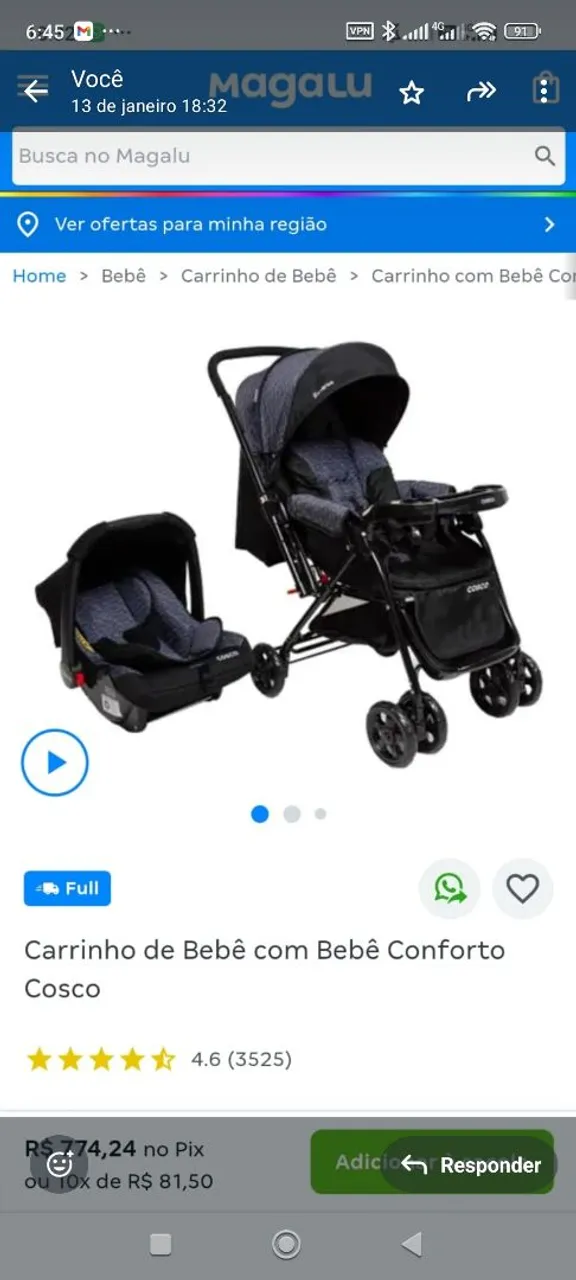 Carrinho de Bebe