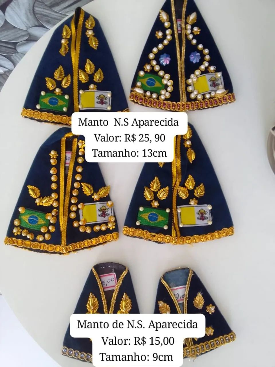Mantos de Nossa senhora Aparecida 