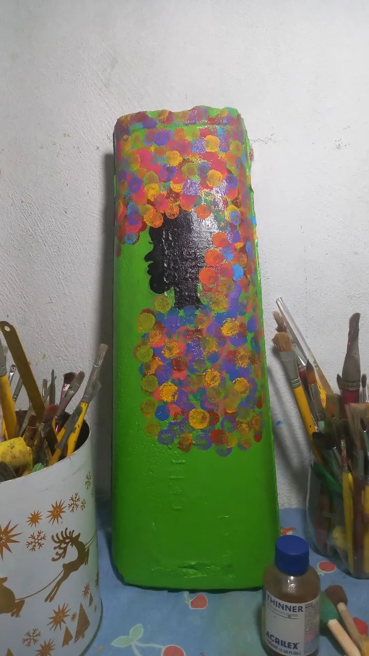 Fruteira em cerâmica e sizal  - Foto 2