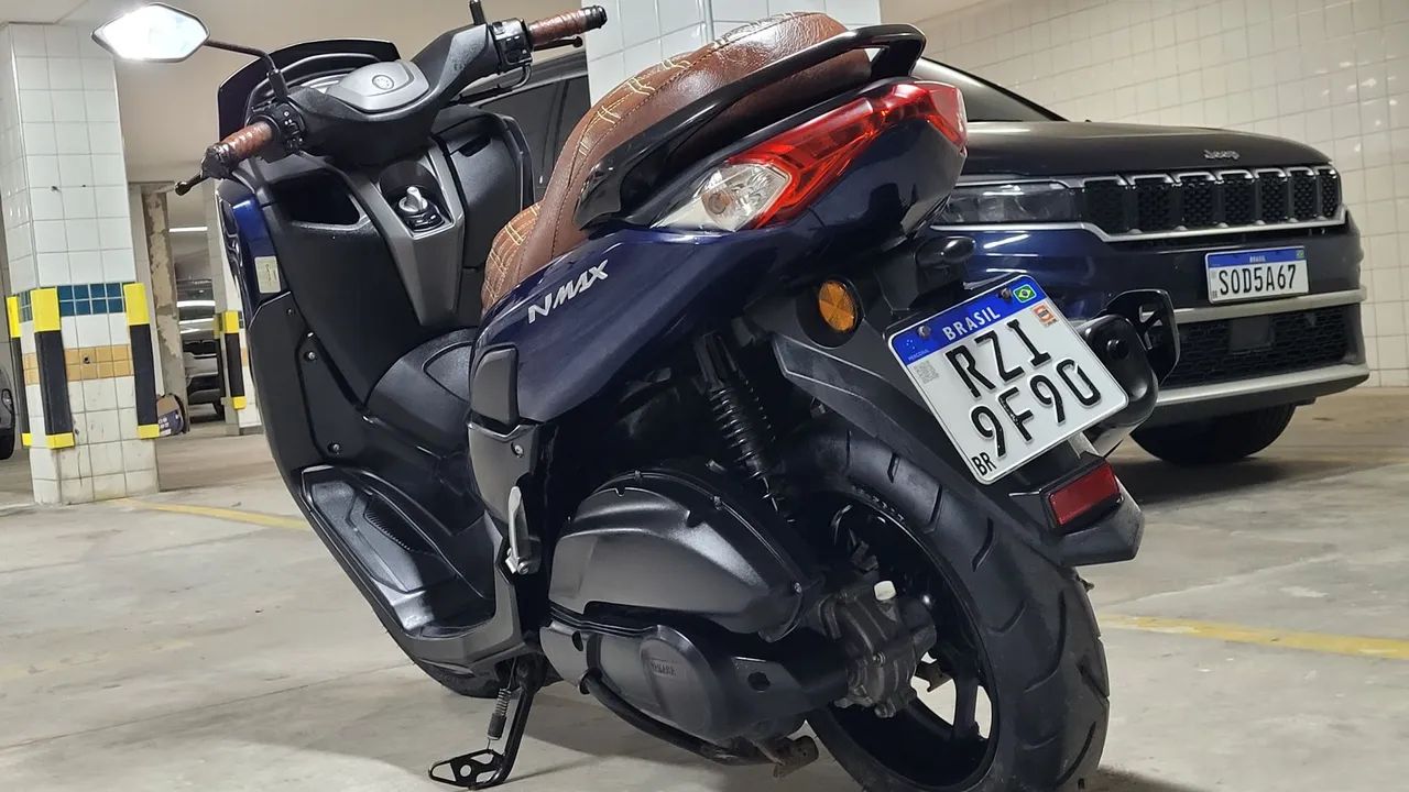 NMAX AZUL BANCO COURO GV SEMINOVA 3750 KM ÚNICA NO MERCADO  - Foto 13