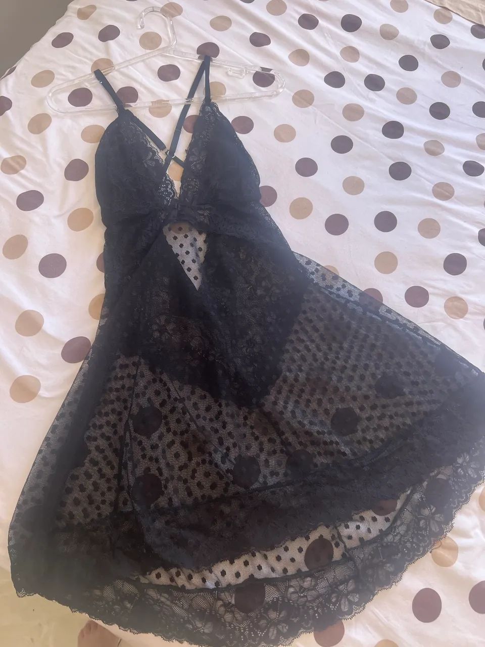 Lingerie preta e vermelha  - Foto 4