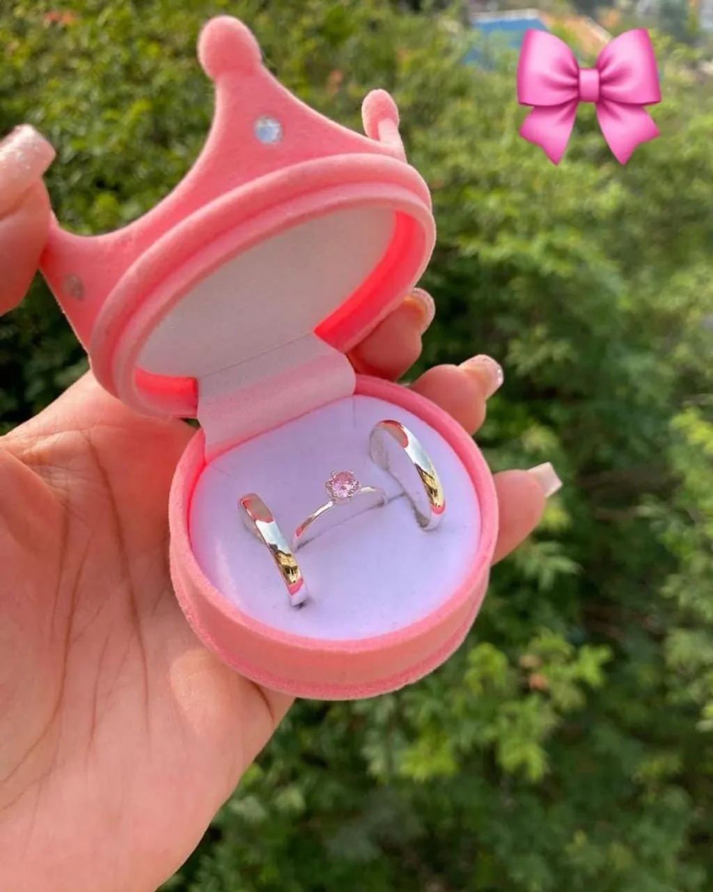 Par de alianças de compromisso em prata - Foto 6