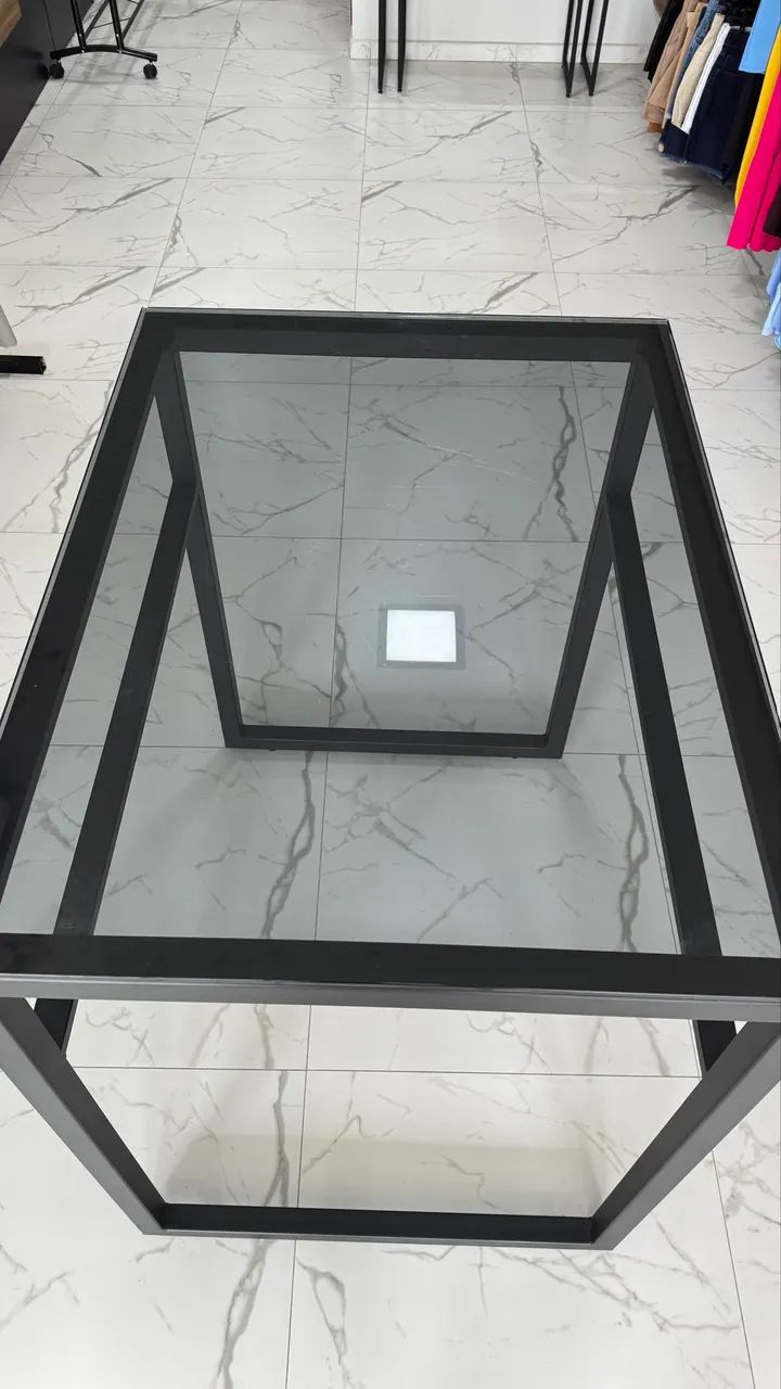 Mesa retangular em metal 1.0x0.76m - Foto 3