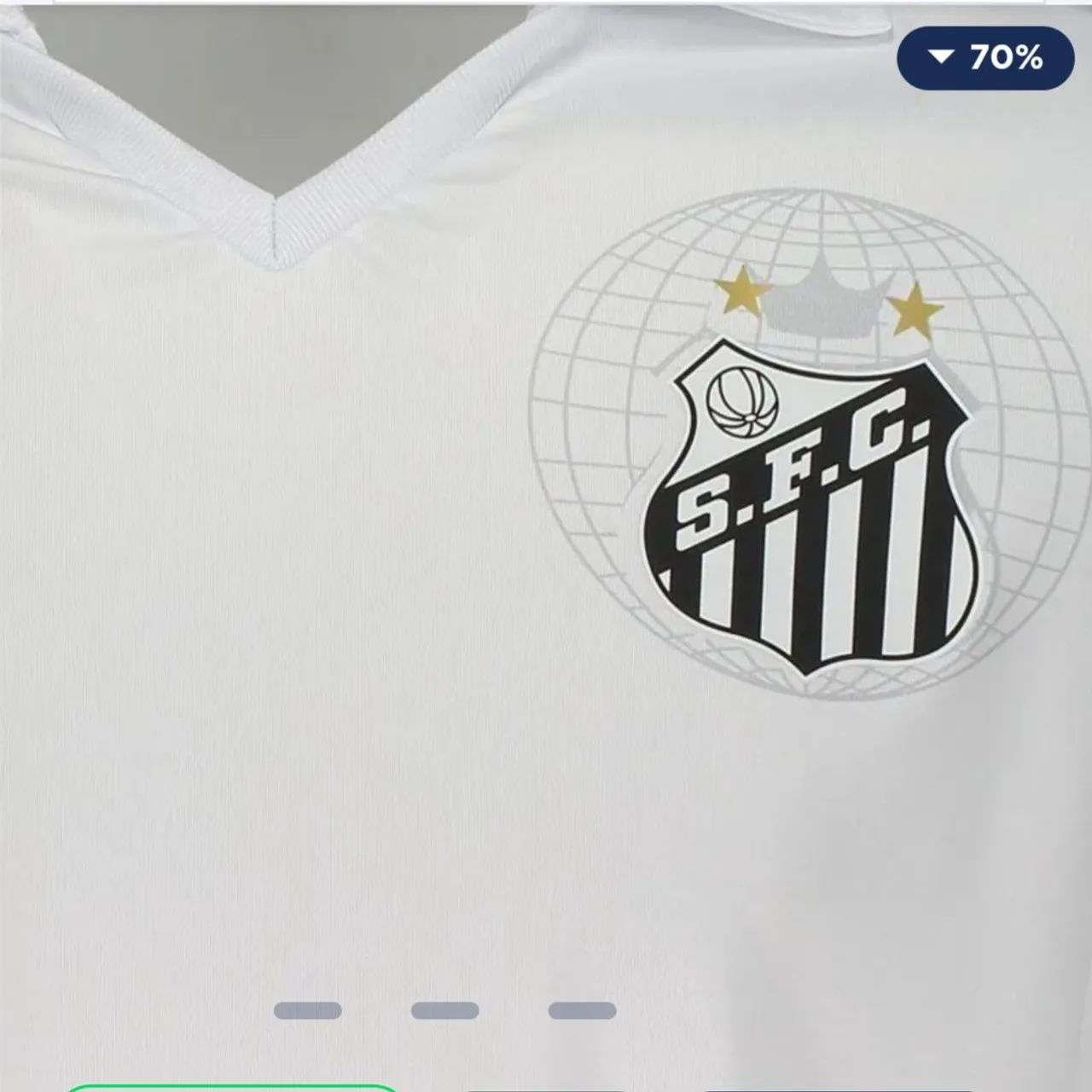 Camisa Santos Kappa 2010 Branca  - Foto 4