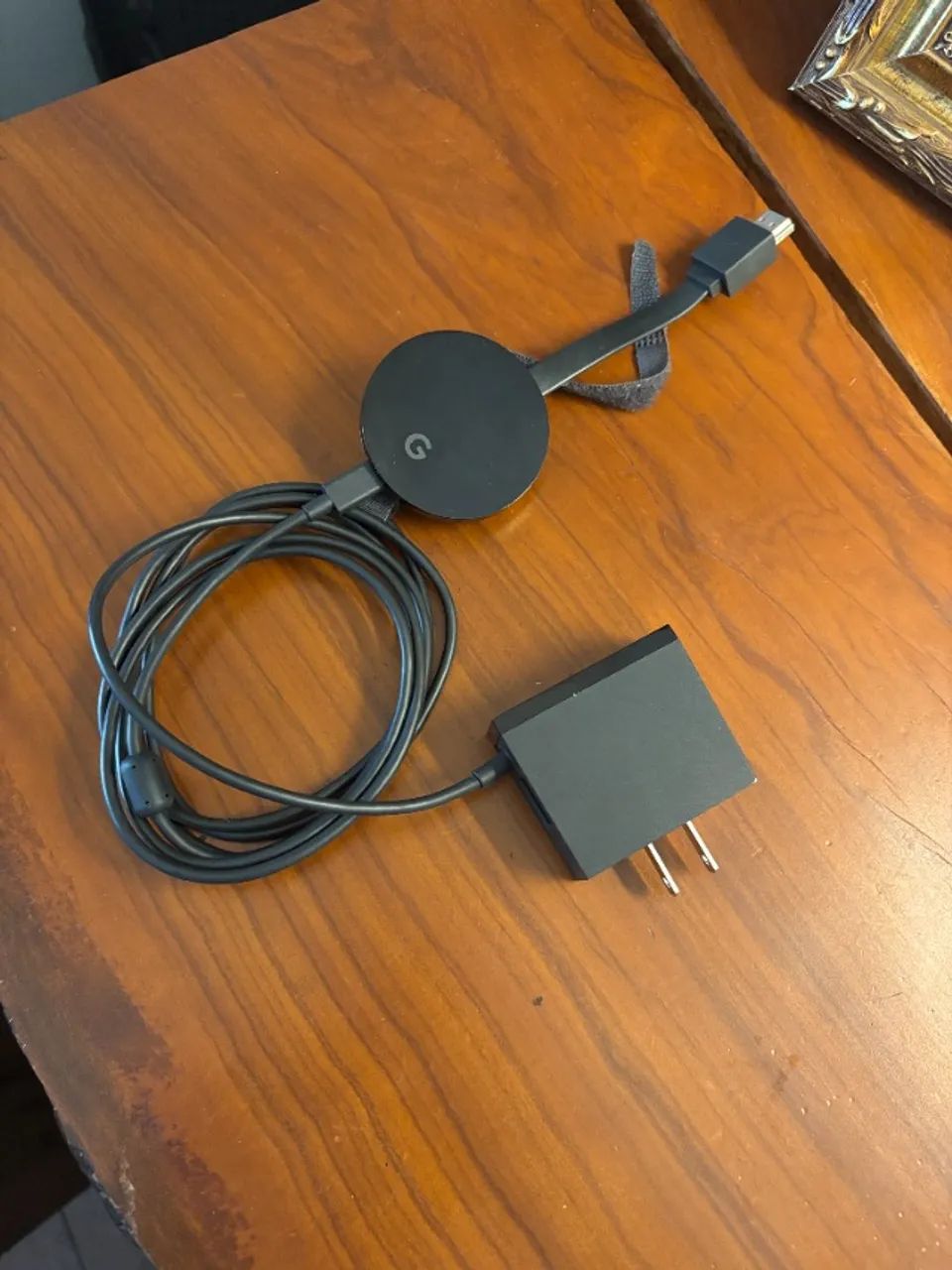 Google Chromecast Media Player Ultra 4k Preto Original Perfeito - Foto 5