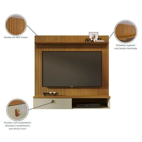 Painel para tv até 55 Pol gett moveis - Foto 2