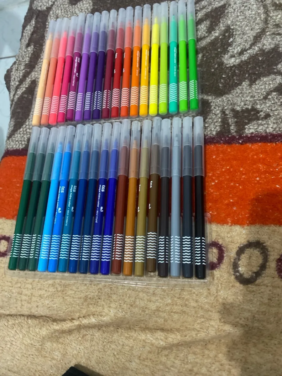 Canetas hidrográficas coloridas - 36 cores