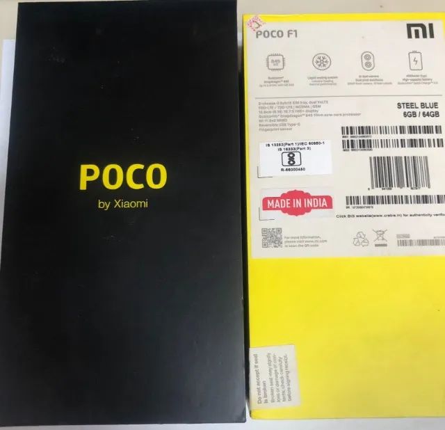Caixa Embalagem Xiaomi Poco Steel Blue  64GB - Foto 2