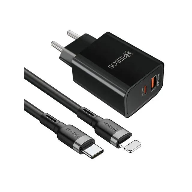 Carregador Hrebos Power Turbo - NOVO, Type-C para Lighting, 20W - Foto 2