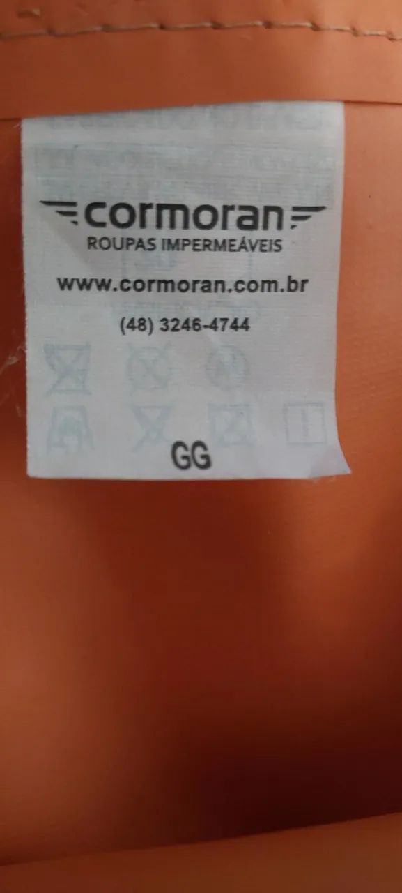 Casaco Impermeável borracha Laranja gg  - Foto 5