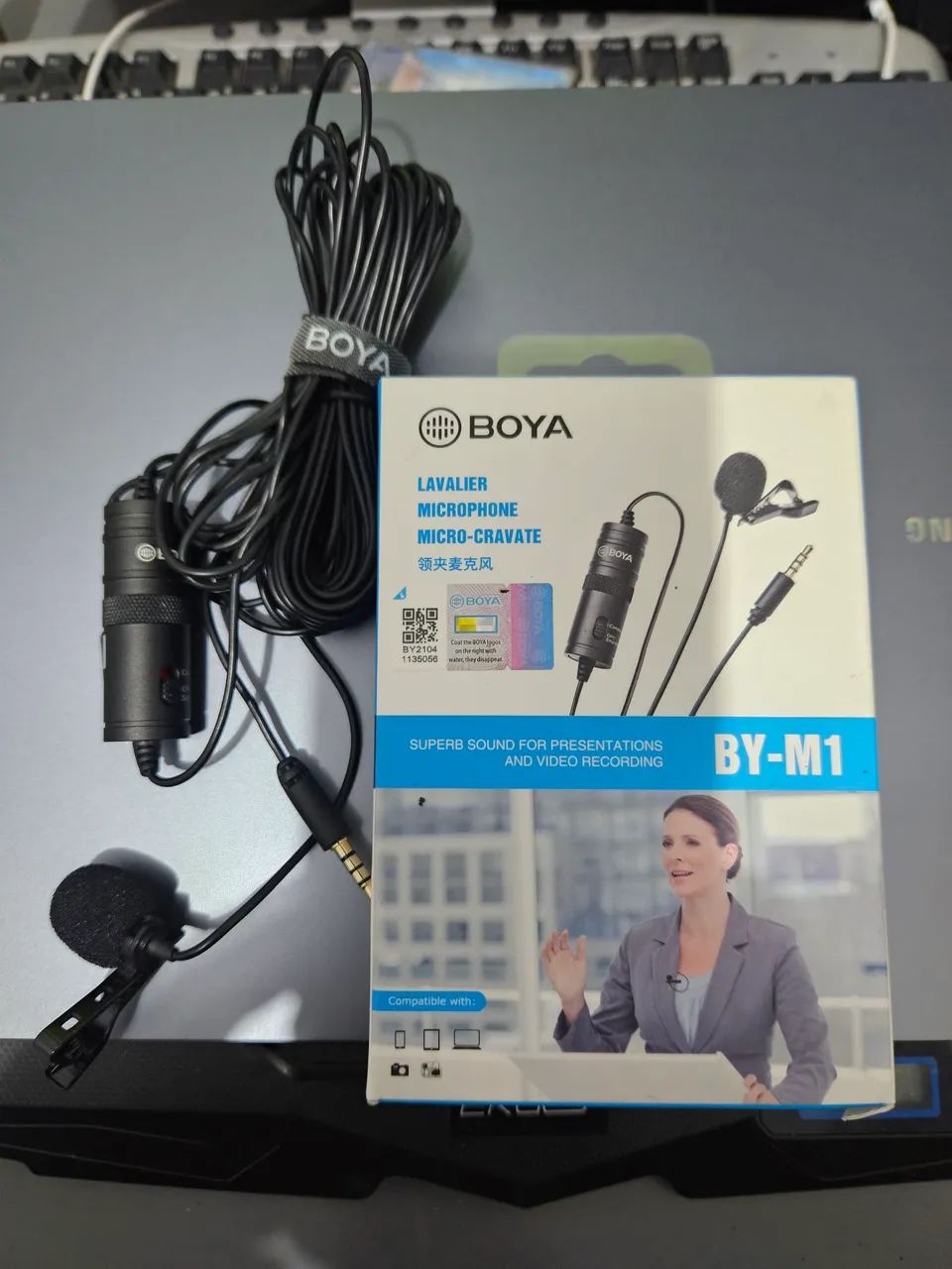 Microfone Lapela Gravata Omnidirecional BYM1 Boya - Foto 2