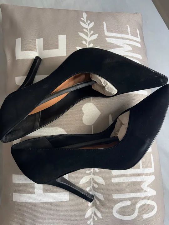 Black High-Heel Scarpin Bebecê Size 35