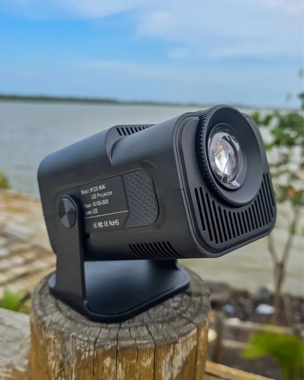 Projetor Cinema HY320 Android ajustes reguláveis 