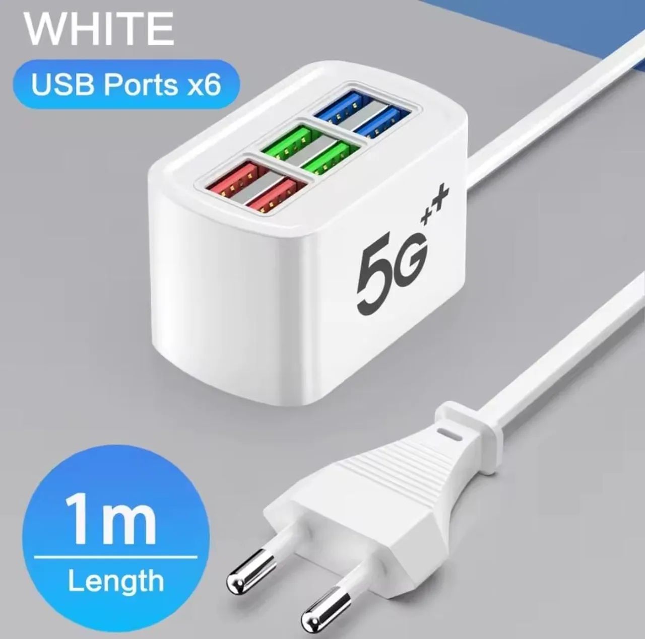 Hub USB com 6 portas e carregamento rápido - Foto 2