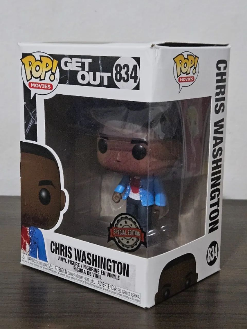 Funko Pop Chris Washington 834 Caixa com Detalhes - Corra! - Get Out - Foto 2