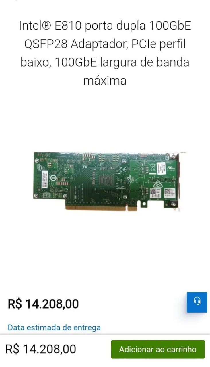 Intel® E810 porta dupla 100GbE - Foto 3