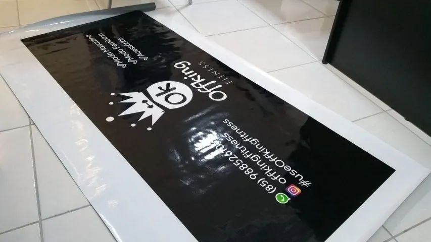 Lona/Banner impressa personalizada com sua arte (Gráfica Comunicação Visual) - Foto 2