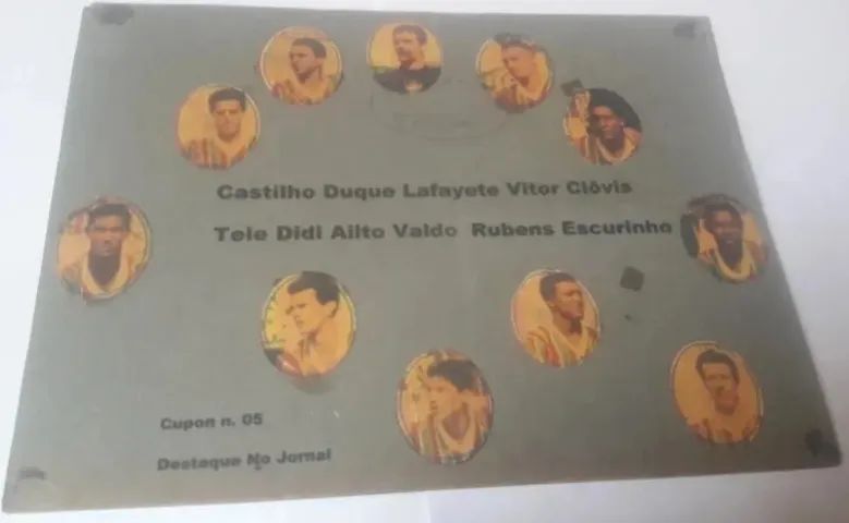 Cartela - Time Do Fluminense De 1955 - Scratchs Da História