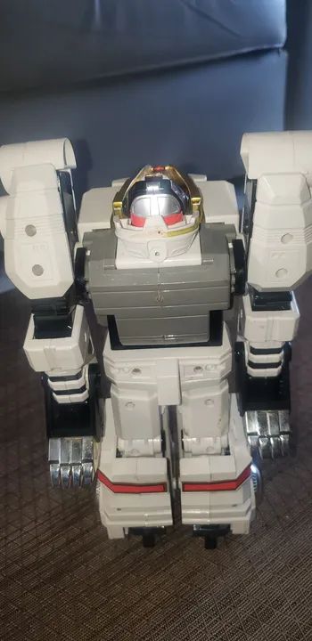 boneco power ranger branco mmpr bandai 1994 - Foto 4