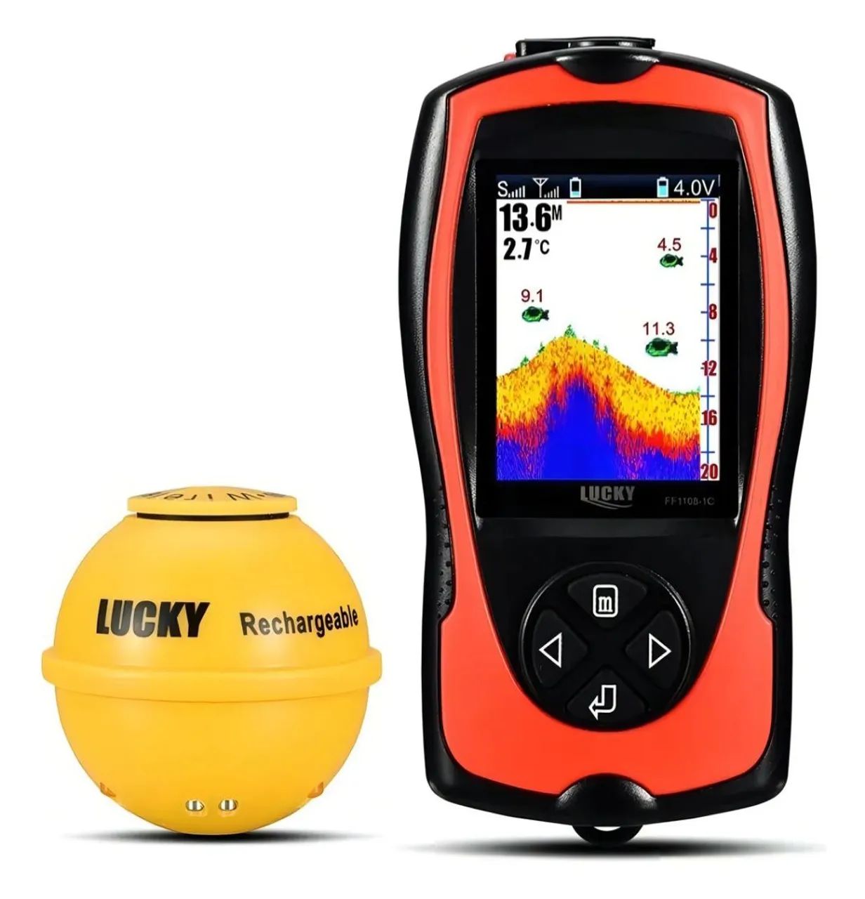 Carretilha molinete. SONAR SEM FIO FISH FINDER NOVO  - Foto 3
