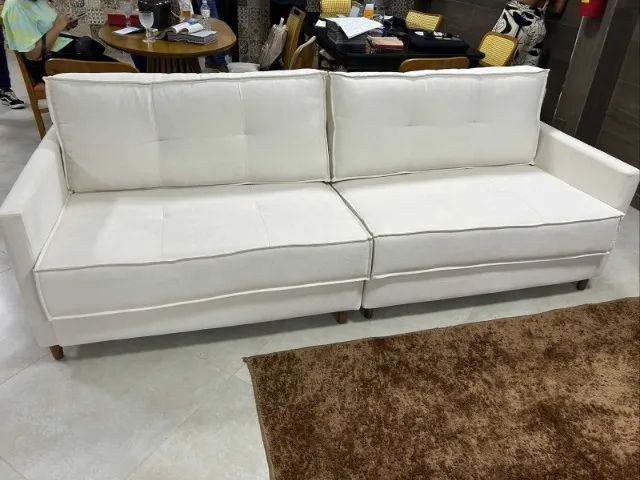 Sofá Elegance Premium 2,00 m Linho Novo varios modelos - Foto 2