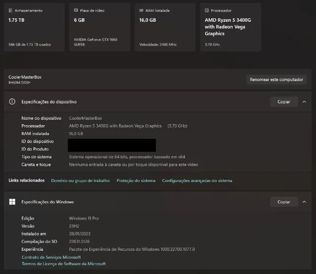 Computador Gamer Completo - Ryzen 5, GTX 1660 Super + Monitor Ultrawide! 