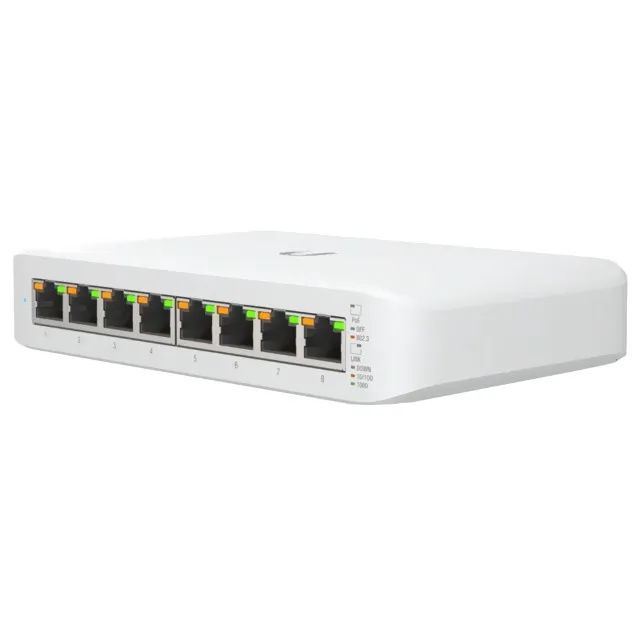 Switch 8 Portas Gigabit Ubiquiti Unifi Usw-lite-8-poe-br 52w - Novo c/ garant - Nexo Store
