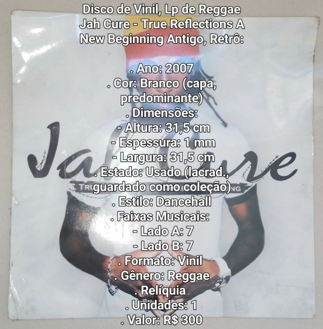 Disco de Vinil Jah Cure Antigo  - Foto 5