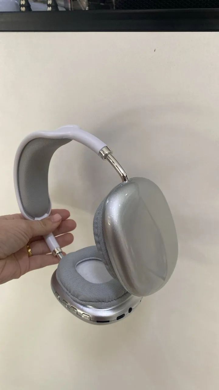 Fone De Ouvido Sem Fio Bluetooth Headphone Kapbom Ka P9 Branco -Loja Coimbra Comptadores - Foto 4