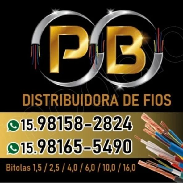 Fios e cabos elétricos Conducell e Cobrecom 1,5mm, 2,5mm, 4mm, 6mm, 10mm e 16mm