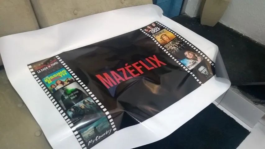 Lona/Banner impressa personalizada com sua arte (Gráfica Comunicação Visual) - Foto 3