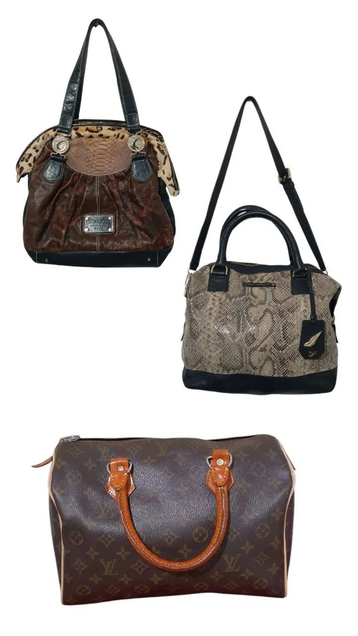 3 bolsas de marcas por R$450
