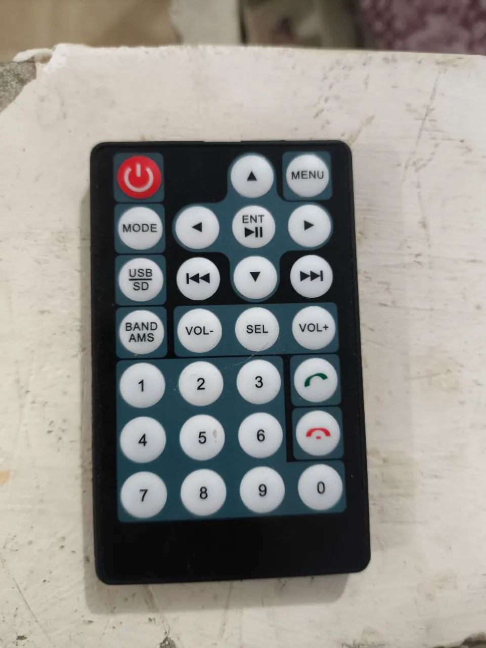 Controle remoto para som automotivo 