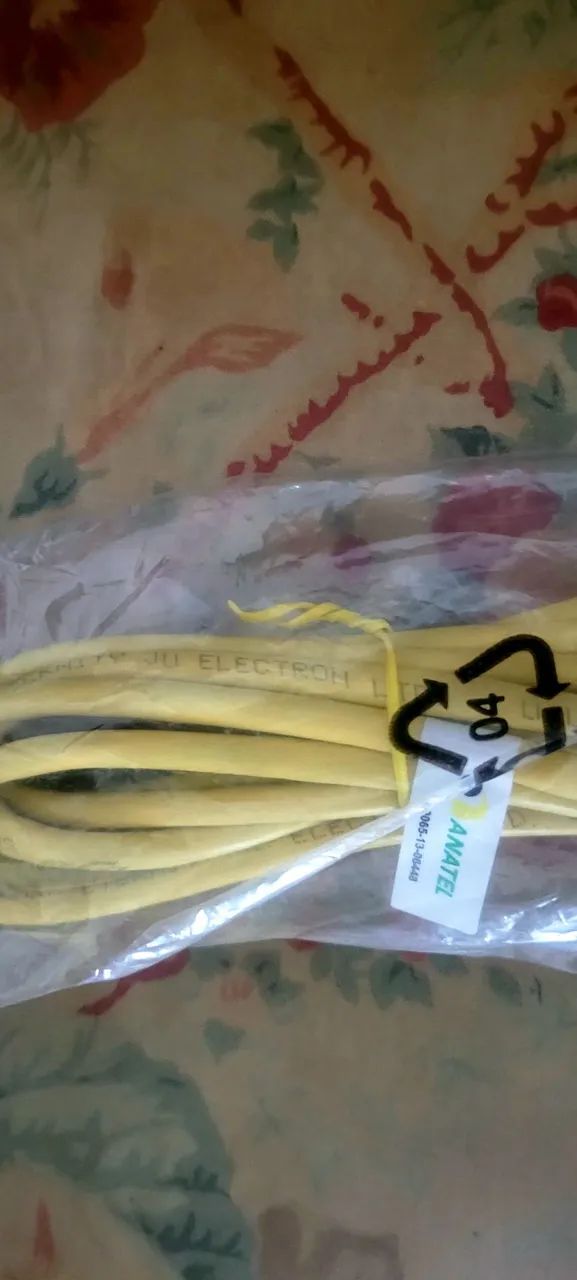 CABO DE REDE UTP RJ45 AMARELO  - Foto 2