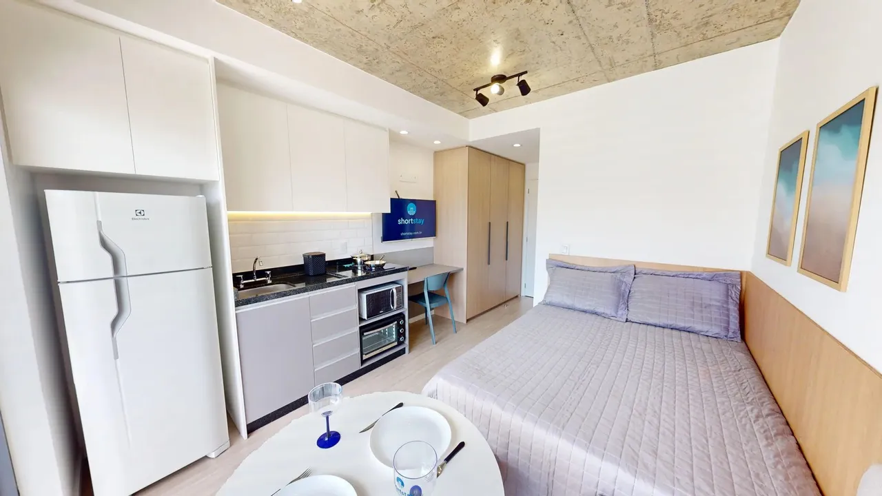 Apartamento Studio Mobiliado - Aluguel Flexível em Curitiba