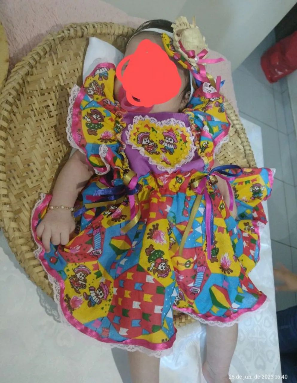 Vestido de Festa Junina Infantil