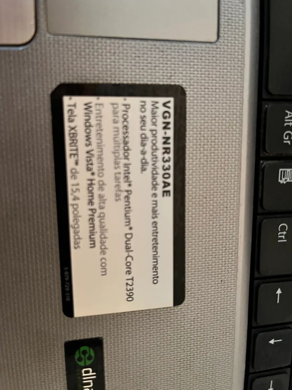 Notebook vaio Sony modelo VGNE330AE - Foto 2