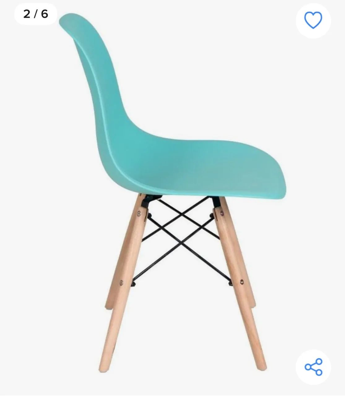 Cadeira  Eames Eiffel Originais -  4 Peças - Foto 2