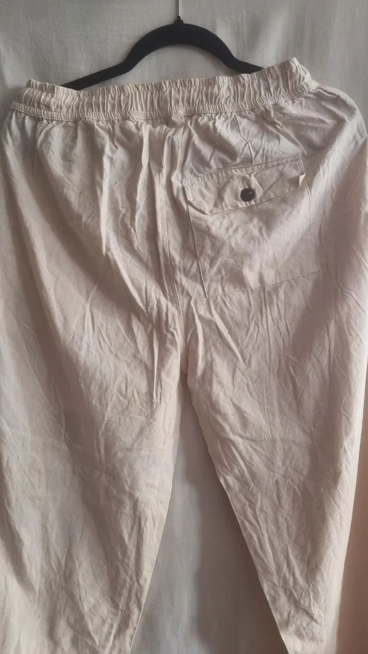 Calça comprida algodão Natural S