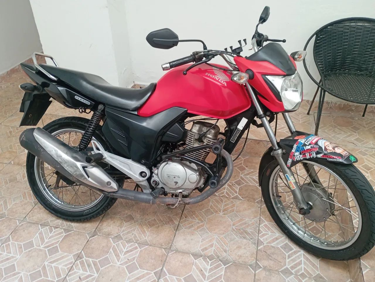 Fan 125i 2017 partida elétrica e pedal