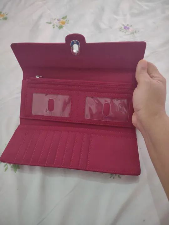Elegante clutch vermelha - Foto 4