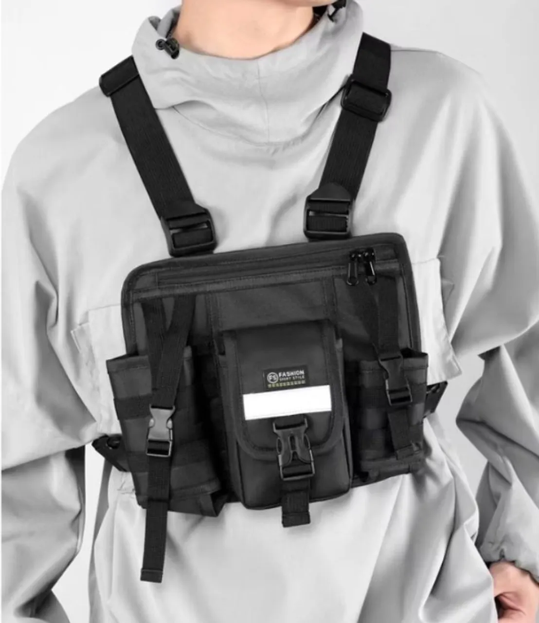 Bolsa mochila de peito 