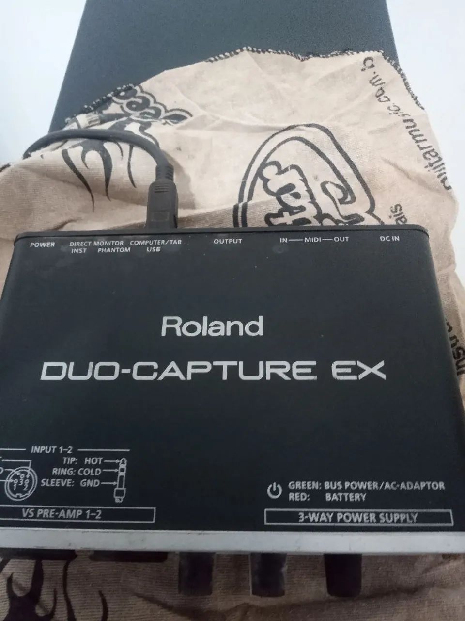 Placa de som duo Capture Roland (studio) - Equipamentos e