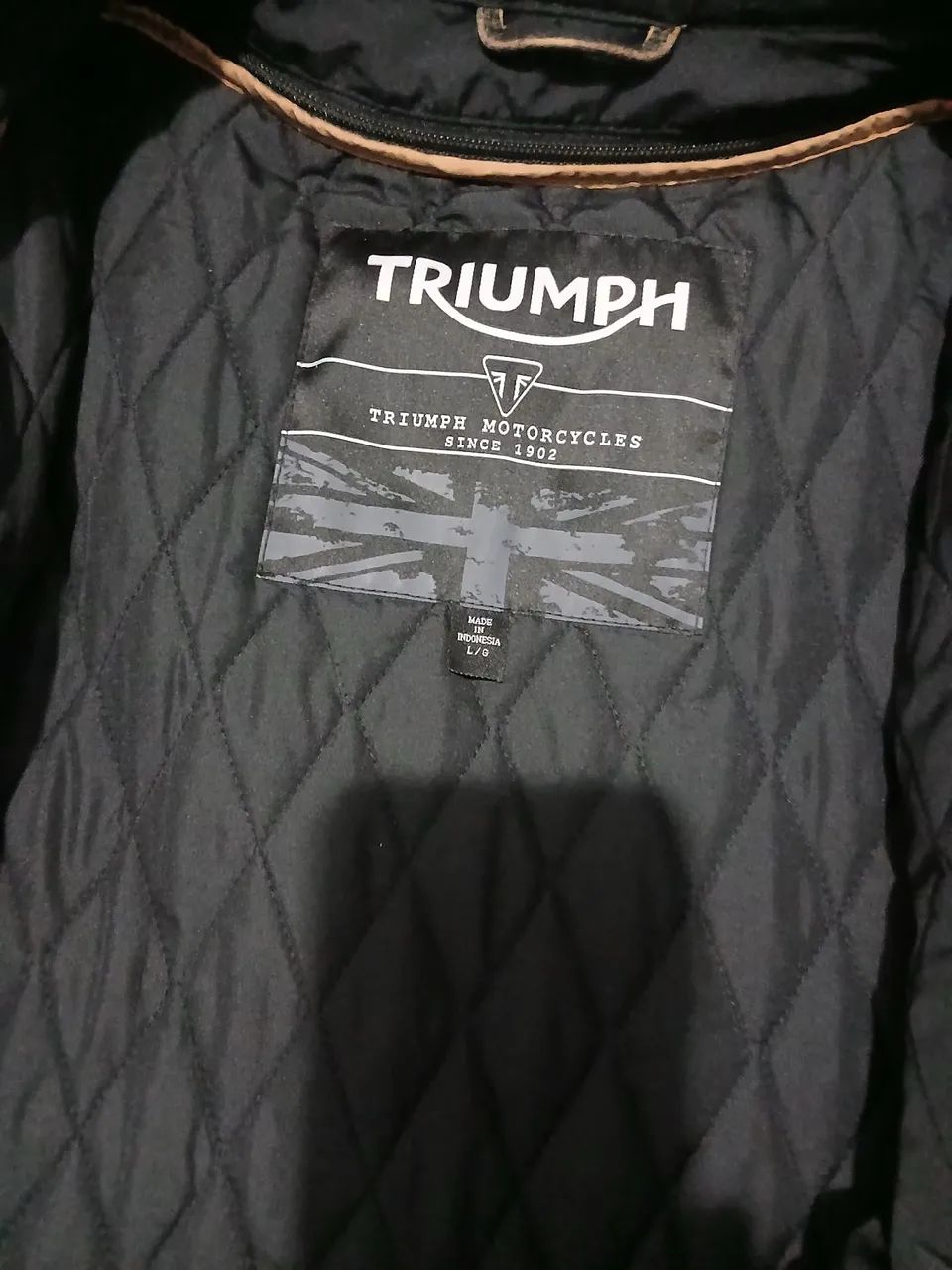Jaqueta de Couro Masculina triumph original  - Foto 2