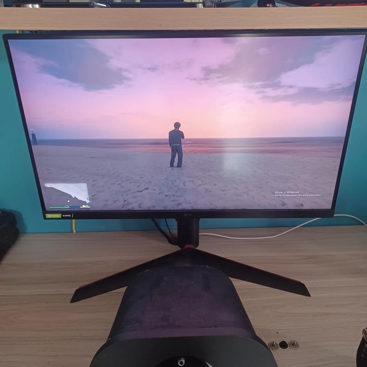 Monitor gamer lg ultragear 144hz 27 polegadas semi-novo, sem nenhum ...